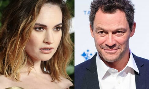 リリー・ジェームズとドミニク・ウェスト