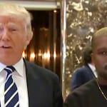 ドナルド・トランプ元米大統領と、カニエ・ウェスト