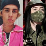 ジャスティン・ビーバー（左）、ビリー・アイリッシュ