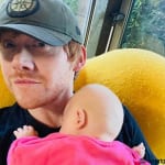 ルパート・グリントと娘のウェンズデー