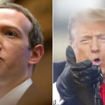 マーク・ザッカーバーグと、ドナルド・トランプ