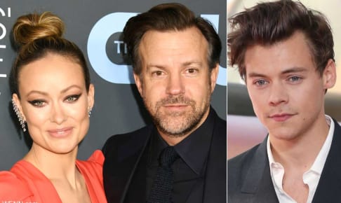左からオリヴィア・ワイルド、ジェイソン・サダイキス、ハリー・スタイルズ