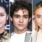 左からオリヴィア・ロドリゴ、ジョシュア・バセット、サブリナ・カーペンター