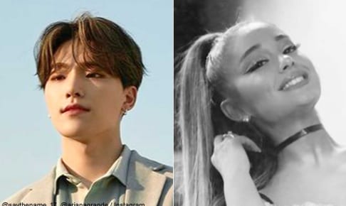 SEVENTEENのディノと、アリアナ・グランデ