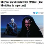 「スター・ウォーズ　反逆者たち」とダース・モール