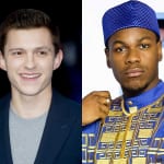 トム・ホランド（左）、ジョン・ボイエガ