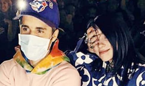 ジャスティン・ビーバー（左）とビリー・アイリッシュ