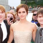 左からルパート・グリント、エマ・ワトソン、ダニエル・ラドクリフ