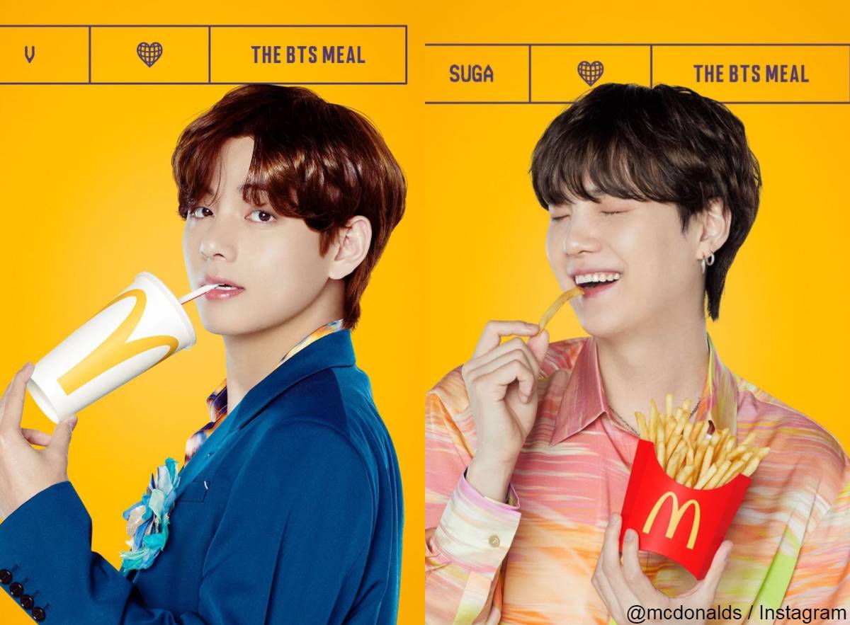 マクドナルドとコラボしたBTS（写真はVとシュガ）