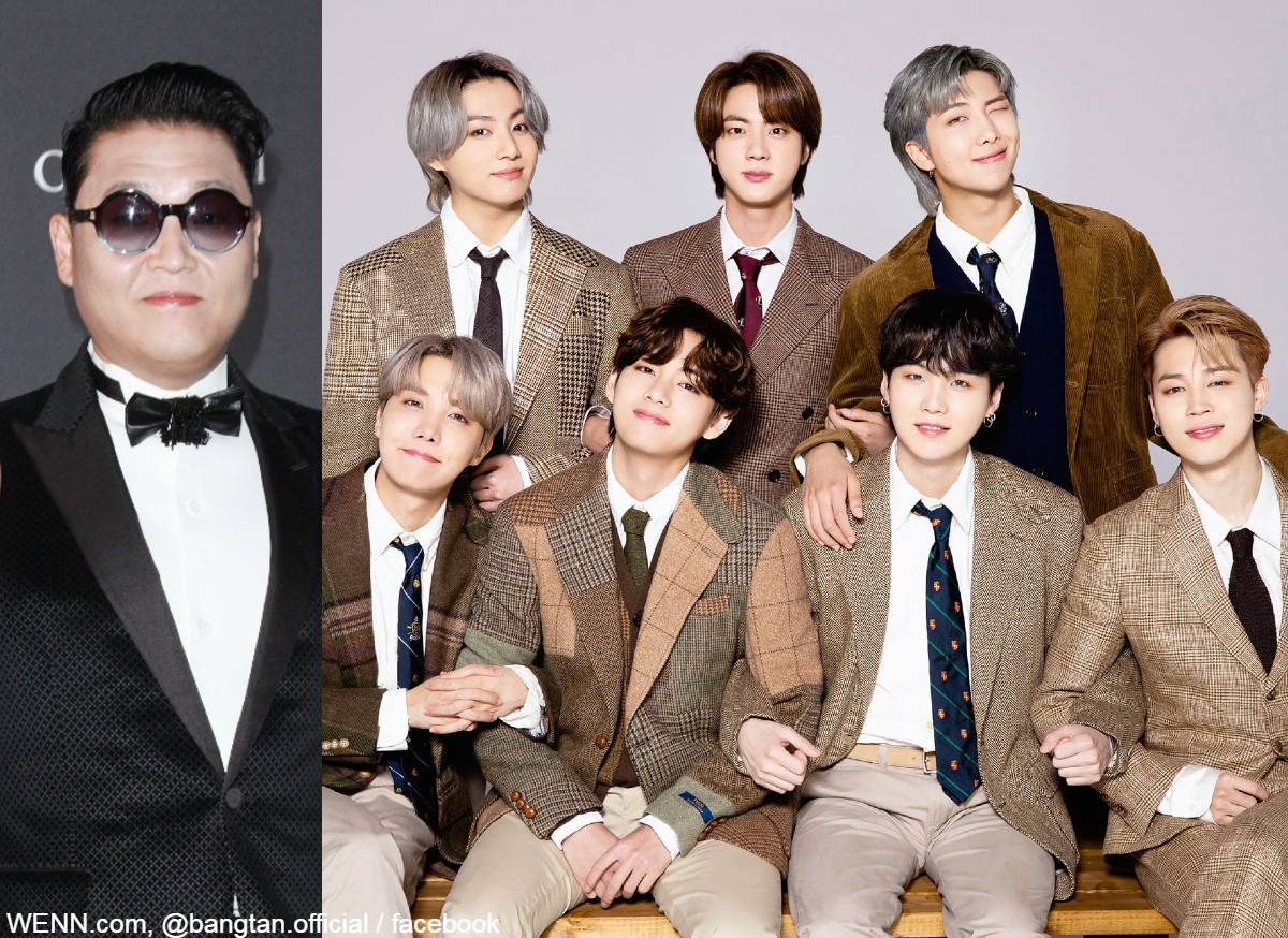 PSY（左）、BTS