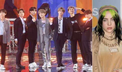 BTS（左）、ビリー・アイリッシュ