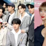 BTS（左）、テイラー・スウィフト