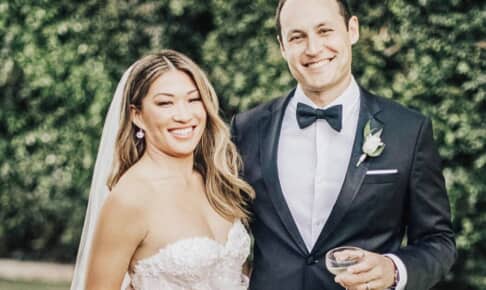 結婚したジェナ・アウシュコウィッツ（左）とデヴィッド・スタンレー