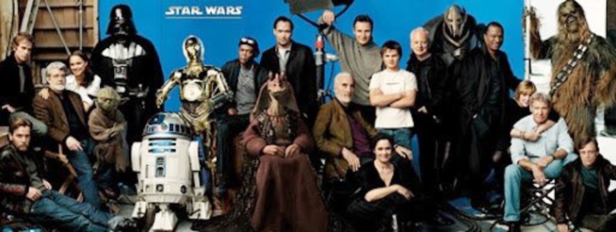 2005年に公開された『スター・ウォーズ』集合写真