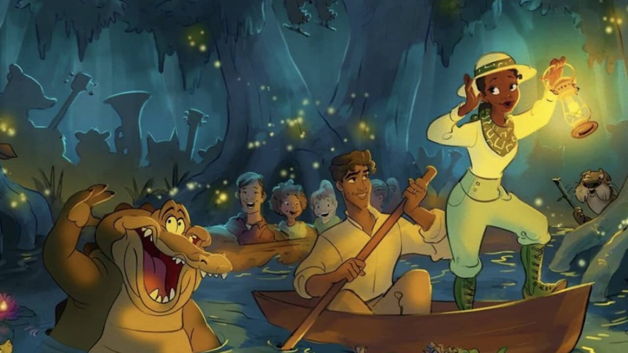米ディズニー プリンセスと魔法のキス をテーマにしたスプラッシュ マウンテンの最新情報を公開 イラストデザインも明らかに 写真あり Tvgroove
