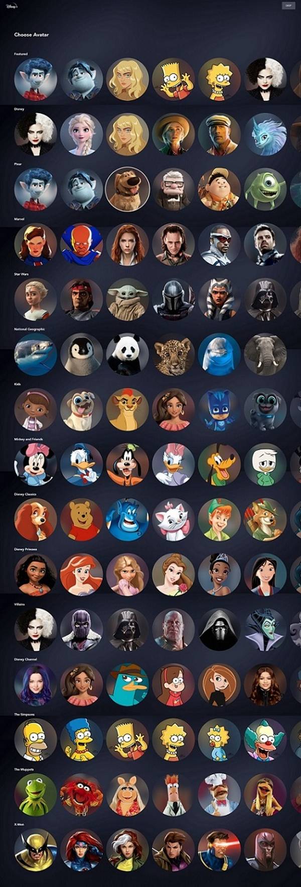 アカウントプロフィールキャラクター画像 (C) 2021 Disney and its related entities