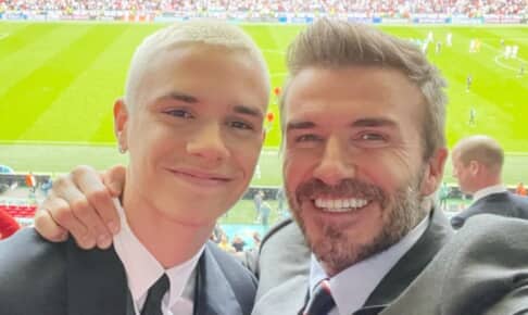 ロメオ・ベッカムと、父デヴィッド・ベッカム