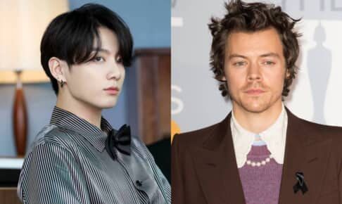 BTS ジョングク（左）、ハリー・スタイルズ