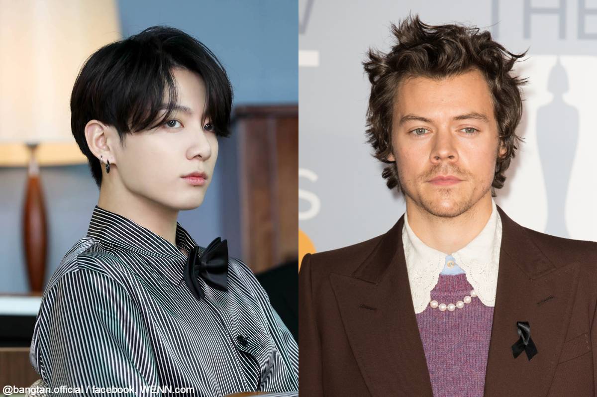 BTS ジョングク（左）、ハリー・スタイルズ