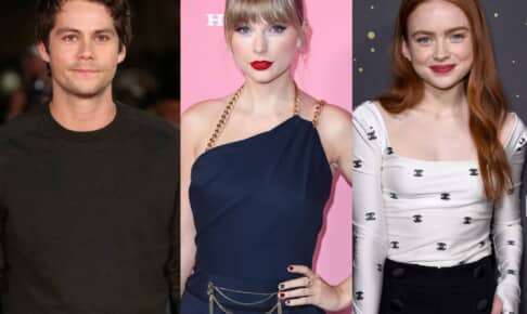（左から）ディラン・オブライエン、テイラー・スウィフト、セイディー・シンク