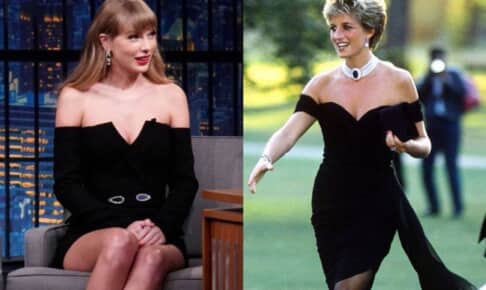 故ダイアナ妃にソックリとの指摘が相次いだテイラー・スウィフト（左）の最新スタイル