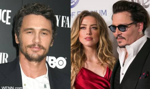 左からジェームズ・フランコ、アンバー・ハード、ジョニー・デップ