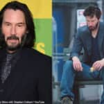 キアヌ・リーブス　※右の写真がネット上でバズったボッチ写真