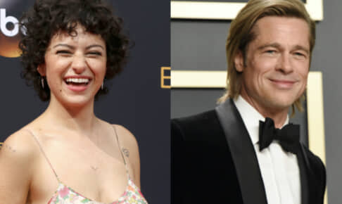 アリア・ショウカットと、ブラッド・ピット
