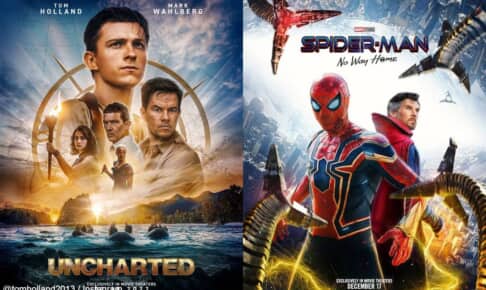 『アンチャーテッド』（左）、『スパイダーマン：ノー・ウェイ・ホーム』