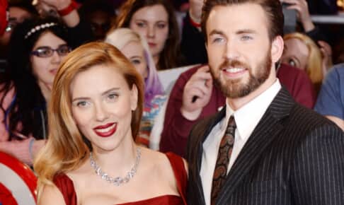 スカーレット・ヨハンソンと、クリス・エヴァンス Photo: David Fisher/Shutterstock
