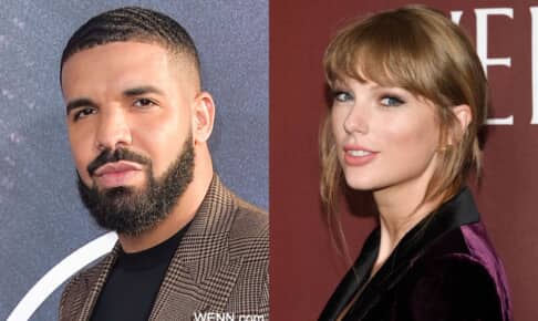 ドレイクと、テイラー・スウィフト Photo： Evan Agostini/Invision/AP/Shutterstock