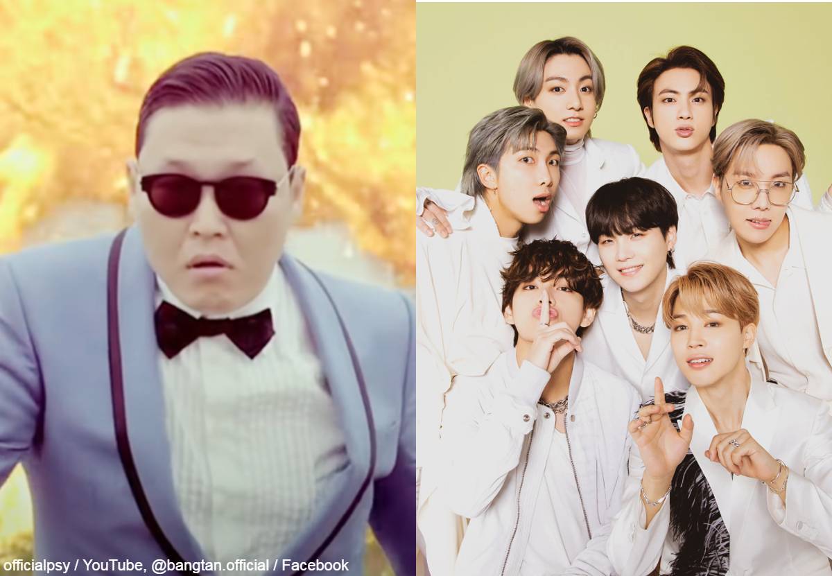 PSY（左）、BTS