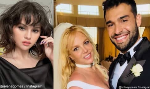 左からセレーナ・ゴメス、ブリトニー・スピアーズ、サム・アスガリ