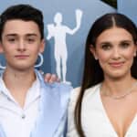 ノア・シュナップ（左）、ミリー・ボビー・ブラウン Photo： David Fisher/Shutterstock