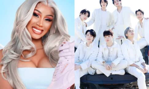 カーディ・B（左）、BTS