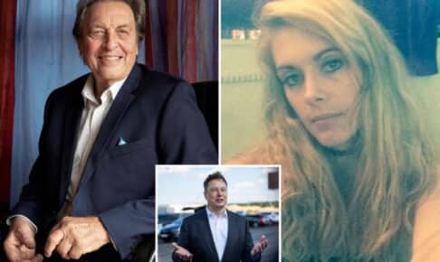 左からエロール・マスク、イーロン・マスク、ヤナ・ベズイデンハウト