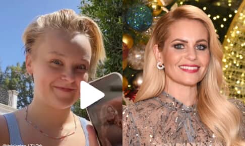 ジョジョ・シワと、キャンディス・キャメロン・ブレ Photo: Lucas Rossi/Peach Hill Media/Shutterstock