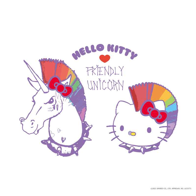 「Friendly Unicorn (フレンドリー・ユニコーン)」とハローキティとのコラボ