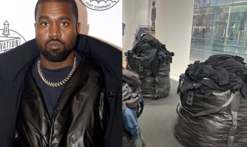 カニエ・ウェストと「Yeezy Gap」ディスプレイ