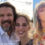 （写真左から）イーサン・ホーク、マヤ・ホーク、テイラー・スウィフト