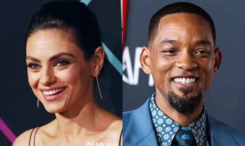 ミラ・クニスと、ウィル・スミス Photo: Image Press Agency/NurPhoto/Shutterstock