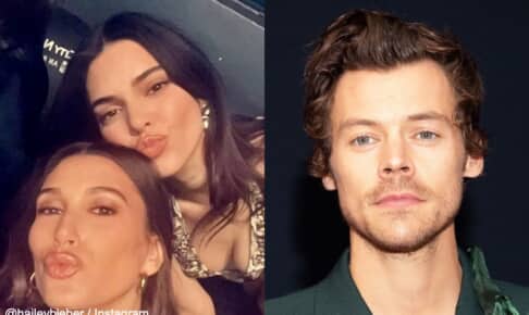 ヘイリー・ビーバー、ケンダル・ジェンナー、ハリー・スタイルズ（Photo: PICJER/imageSPACE/Shutterstock）