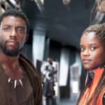 チャドウィック・ボーズマンとレティーシャ・ライト Photo : Marvel/Disney/Kobal/Shutterstock