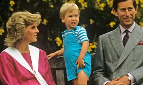 故ダイアナ妃とチャールズ国王、幼いころのウィリアム王子 photo : Historia/Shutterstock