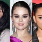 左からビリー・アイリッシュ、セレーナ・ゴメス（Photo: Matt Baron/BEI/Shutterstock）、ベラ・ポーチ（Photo: Reynaud Julien/APS-Medias/ABACA/Shutterstock）