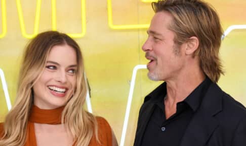 マーゴット・ロビーと、ブラッド・ピット Photo: Anthony Harvey/Shutterstock