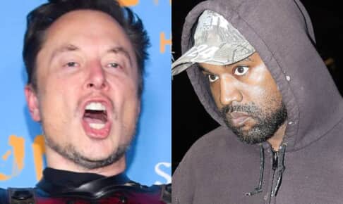 イーロン・マスクとカニエ・ウェスト photo : Stephen Lovekin, Broadimage/Shutterstock