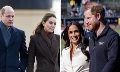 ウィリアム王子とキャサリン妃、ヘンリー王子とメーガン妃