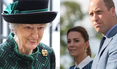 スーザン・ハッシー夫人とウィリアム王子夫妻