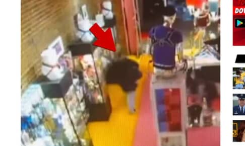 巨大なアソコのオブジェを盗んだ男（写真は米TMZより）